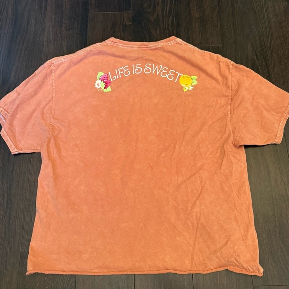 🍓🍰Strawberry Shortcake Cropped Short Sleeve Tee Shirt - Picture 4 of 5